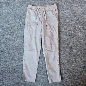 Vuori Pants Womens Small Khaki Ripstop Drawstring Organic Cotton 29x29 Hiking